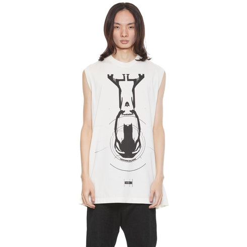 JULIUS 897CPM6 Off White / anima Sleeve Less Tee